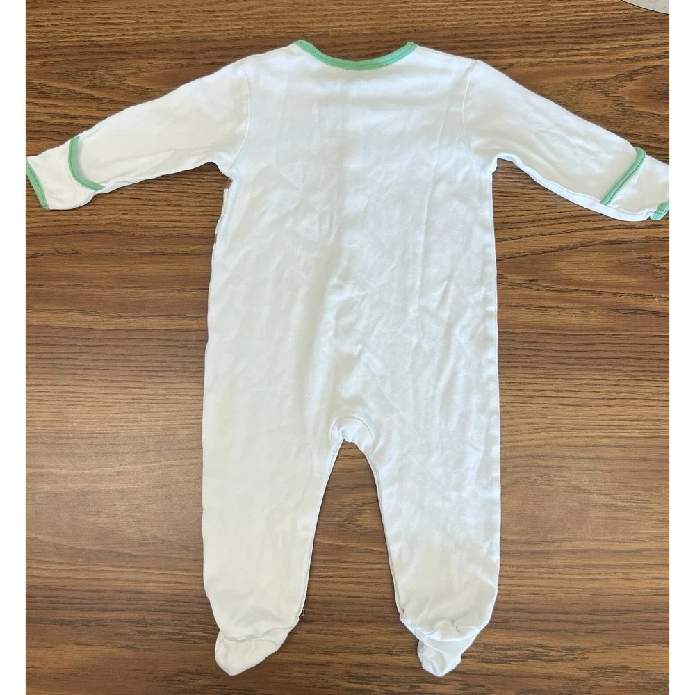 Mamas & Papas 9-12m Button Up Green White Crocodile‎